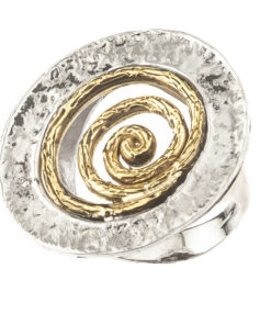 Anello Disco Spirale
