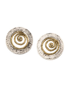 Orecchini Disco Spirale