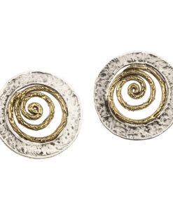 Orecchino Disco Spirale